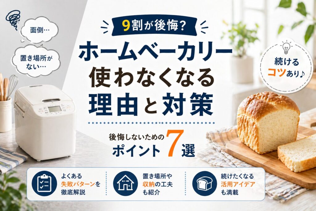 ホームベーカリーって結局使わなくなる？3年使い続けた筆者が教える 